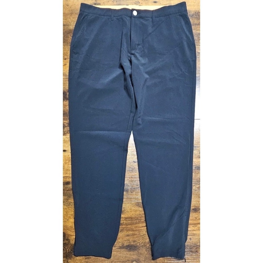 Macade Golf Pants Men's Size 36 Regular Navy Black Slim Fit Tapered Stretch NWT